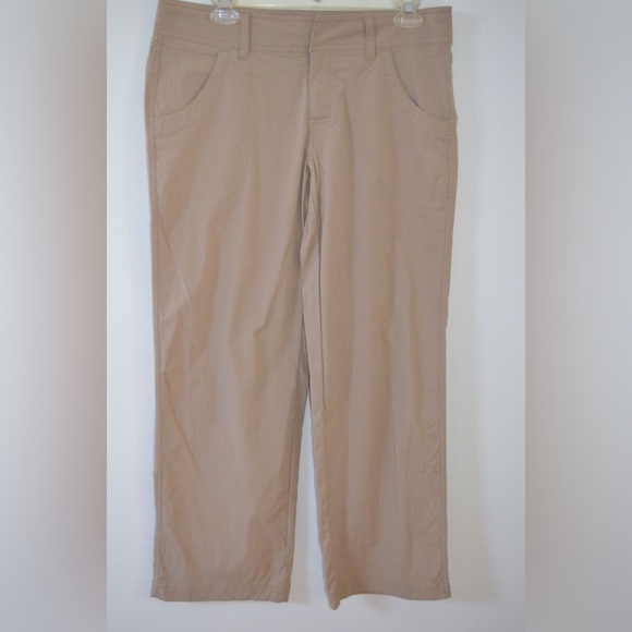 Lucy Beige Straight Leg Drawstring Studio Pants Size S - Picture 1 of 11